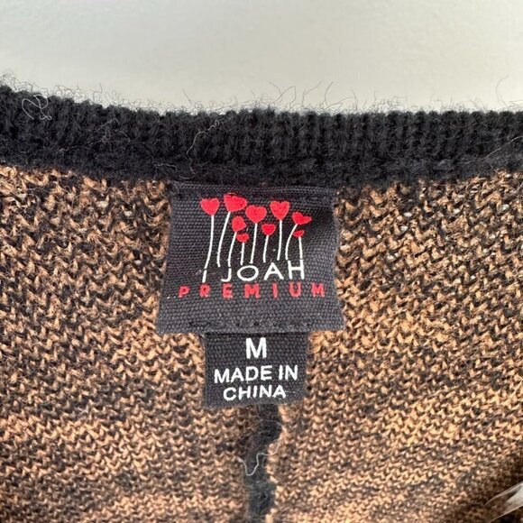 Dress Up Nora Luxe Knit Leopard Ruffle Open Cardigan SZ M - Picture 7 of 14